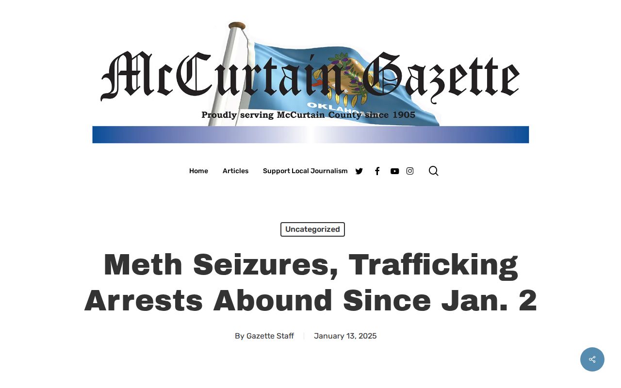 McCurtain County sheriff and arrest-policy news record source
